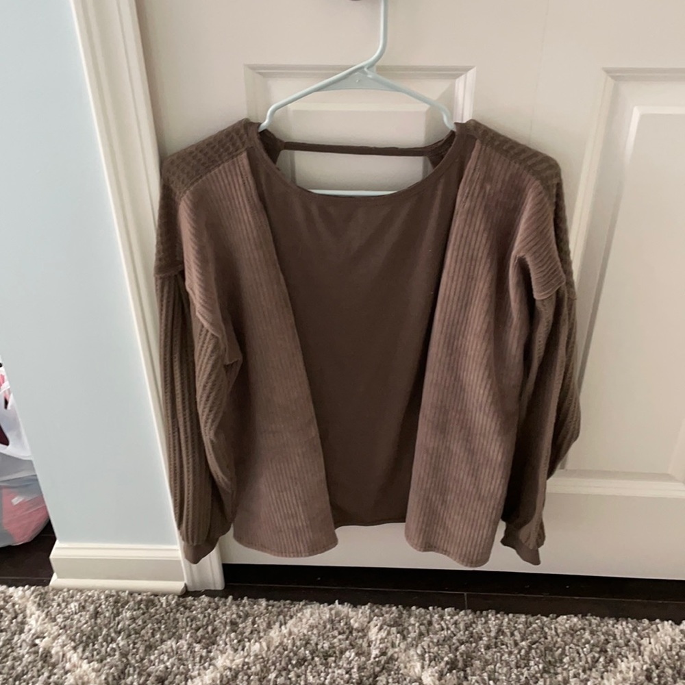 Open-back sweater
